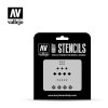 Vallejo ST-AFV001 Assorted German WWII Tank Markings Stencil 1/35